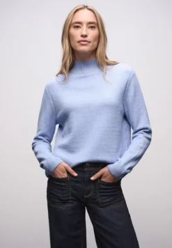 Street One Pullover & Sweatshirts*Kuscheliger Pullover frosted blue mel.