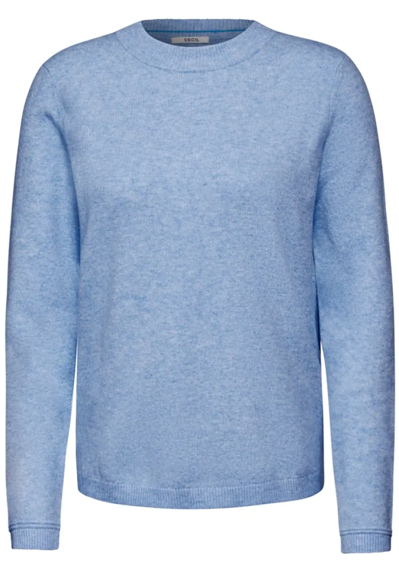 Cecil Pullover & Sweatshirts*Kuscheliger Pullover whisper blue melange