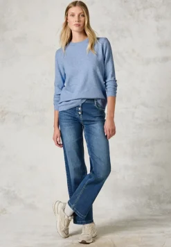 Cecil Pullover & Sweatshirts*Kuscheliger Pullover whisper blue melange