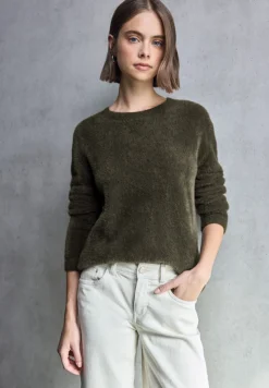 STREET ONE STUDIO Pullover & Sweatshirts*Kuscheliger Rundhalspullover hollow green