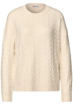 Street One Pullover & Sweatshirts*Kuscheliger Strukturpullover soft beige
