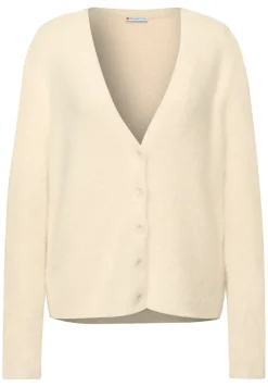 Street One Pullover & Sweatshirts*Kuscheliger V-Neck Cardigan soft beige