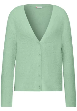 Street One Pullover & Sweatshirts*Kuscheliger V-Neck Cardigan serene green