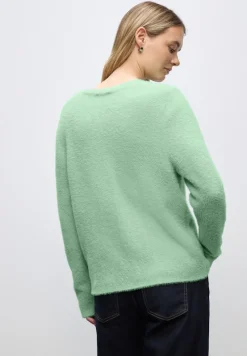 Street One Pullover & Sweatshirts*Kuscheliger V-Neck Cardigan serene green