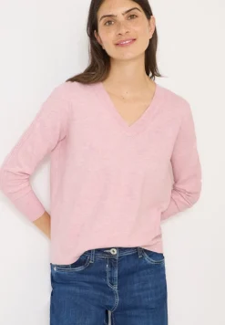 Cecil Pullover & Sweatshirts*Kuscheliger V-Neck Pullover blossom glow melange