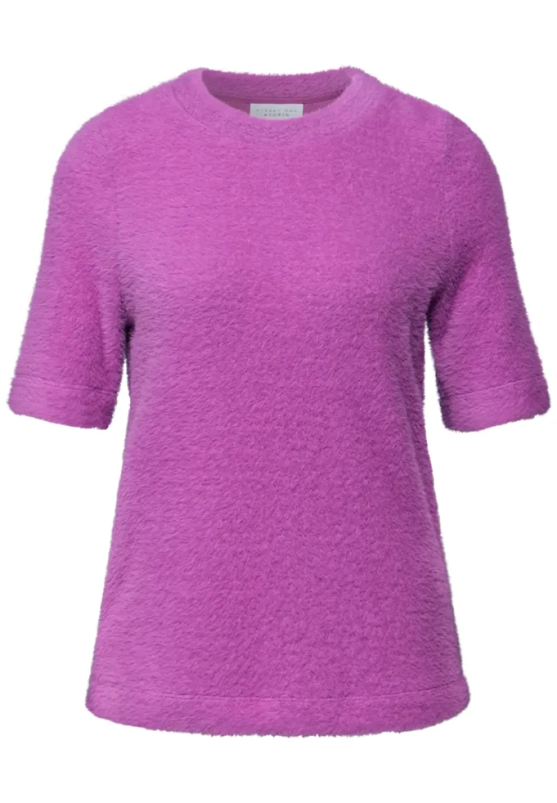 STREET ONE STUDIO Shirts*Kuscheliges Basic Shirt floral pink