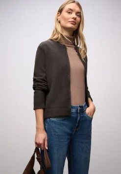 Street One Pullover & Sweatshirts*Kuschliger Cardigan darkest brown