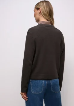 Street One Pullover & Sweatshirts*Kuschliger Cardigan darkest brown