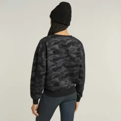 G-star Raw Pullover & Sweatshirts*Lace aop loose r sw wmn dk black lace wave