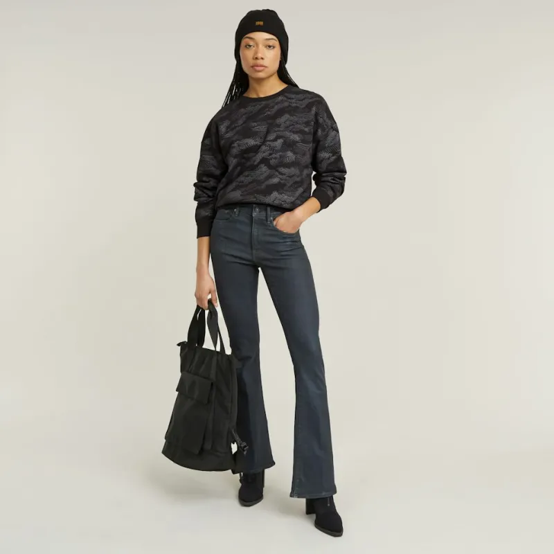 G-star Raw Pullover & Sweatshirts*Lace aop loose r sw wmn dk black lace wave