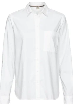 Camel Active Blusen*Langarm Bluse aus reiner Baumwolle milk white