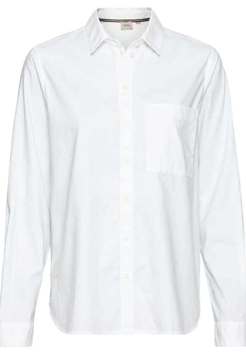 Camel Active Blusen*Langarm Bluse aus reiner Baumwolle milk white