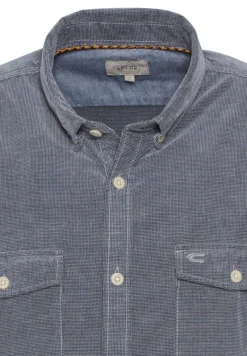 Camel Active Hemden|Big Boys*Langarm Hemd in Regular Fit aus Cord denim blue