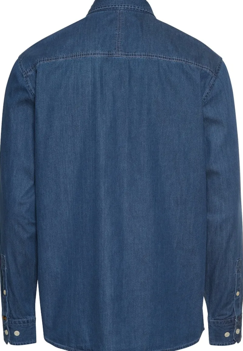 Camel Active Hemden|Big Boys*Langarm Hemd mit Allover-Print Dark Navy