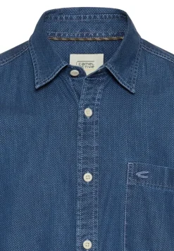Camel Active Hemden|Big Boys*Langarm Hemd mit Allover-Print Dark Navy