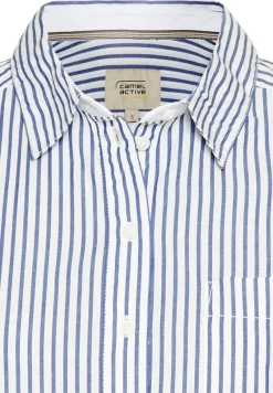 Camel Active Blusen*Langarmbluse mit Knopfleiste stripes