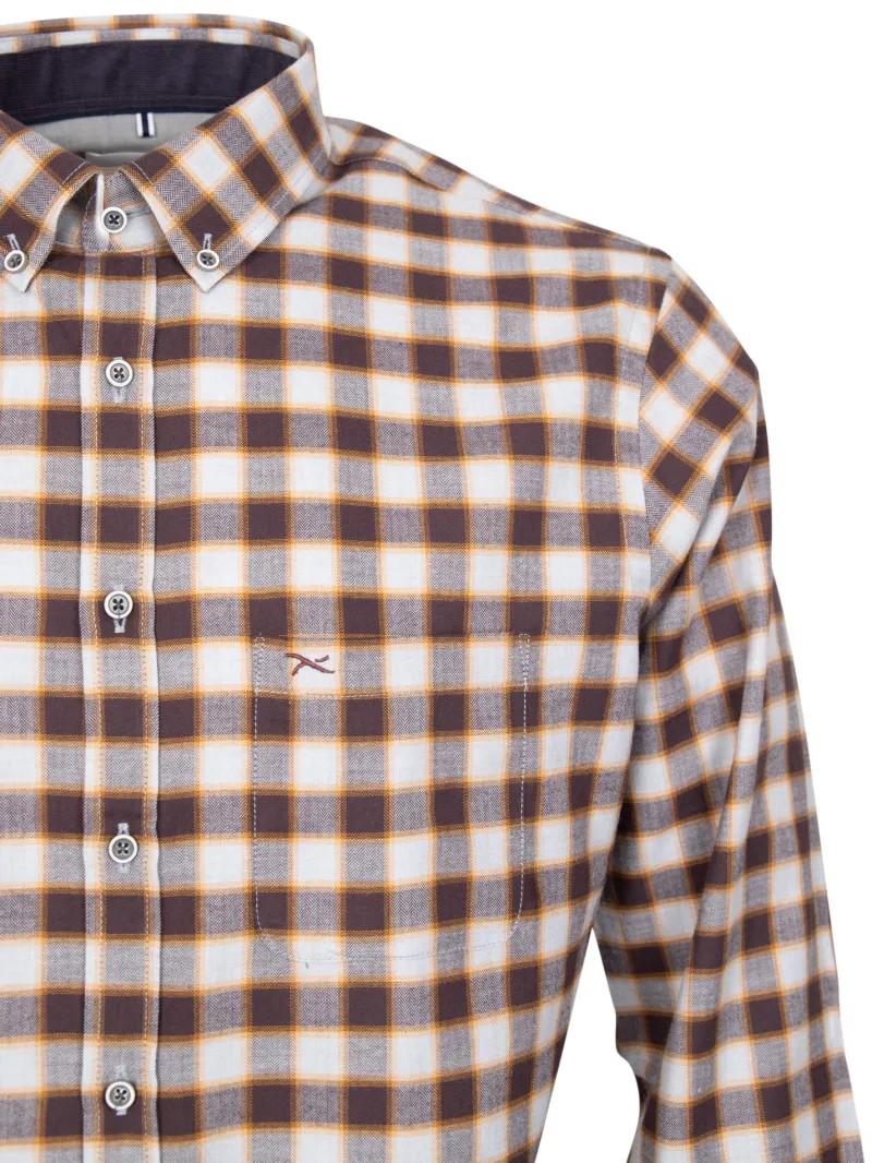 Brax Hemden*Langarmhemd DANIEL Braun