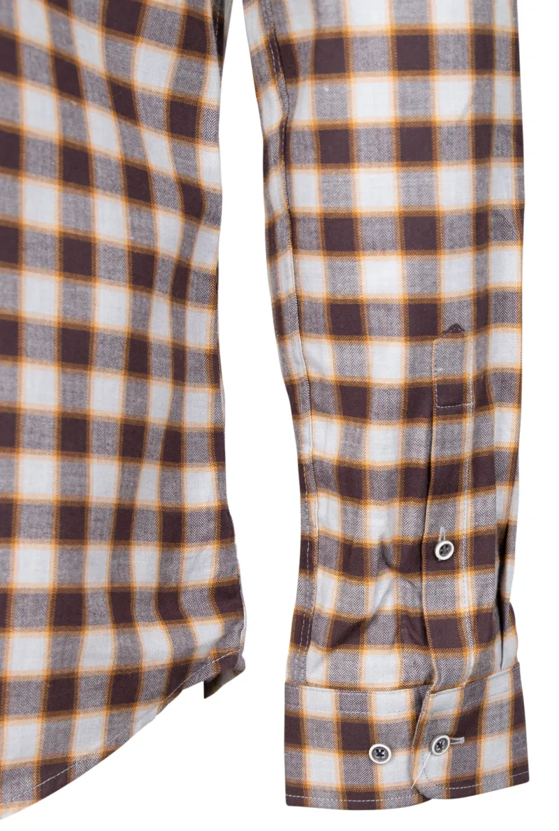 Brax Hemden*Langarmhemd DANIEL Braun