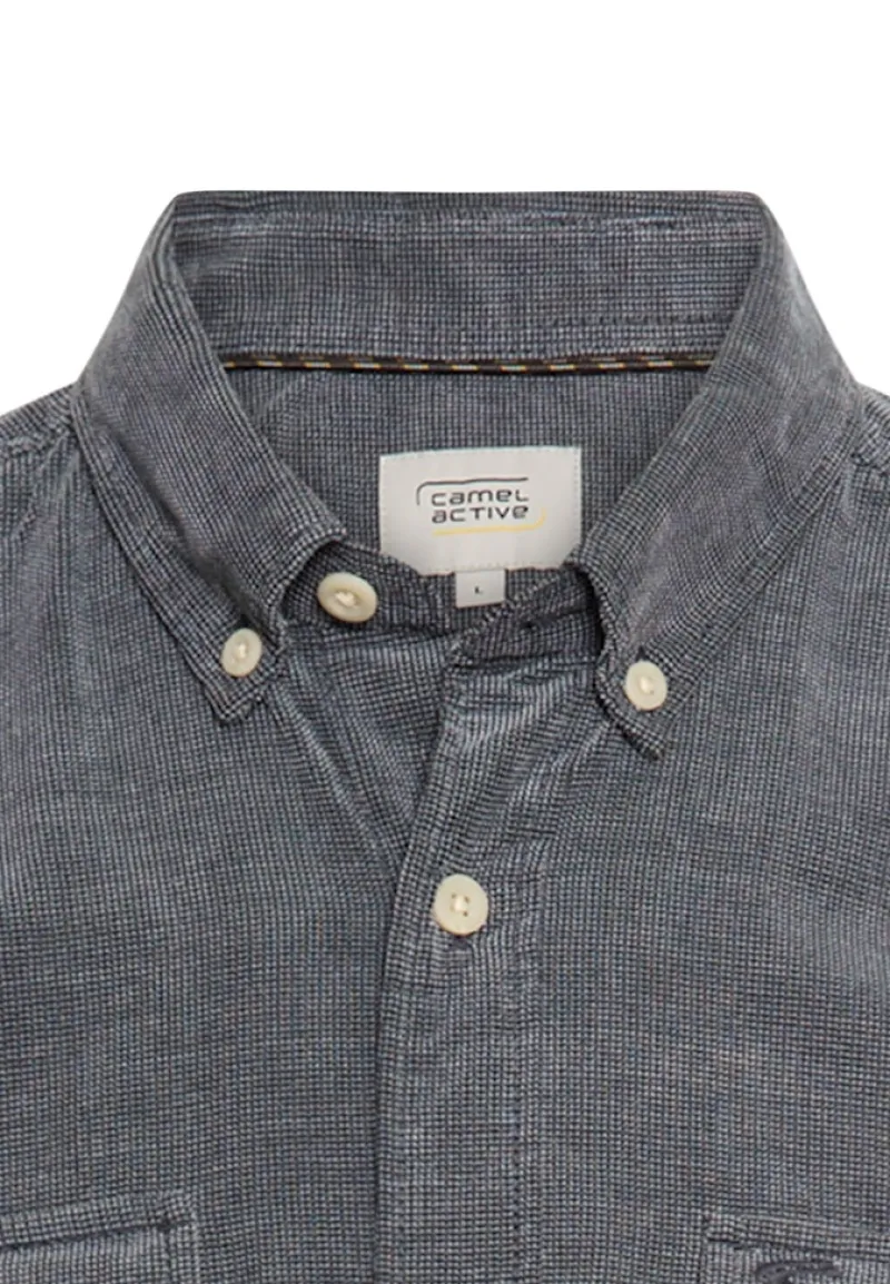 Camel Active Hemden|Big Boys*Langarmhemd mit aufgesetzten Taschen tinted blue