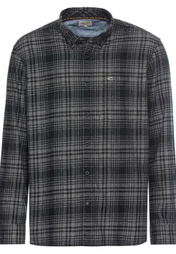 Camel Active Hemden|Big Boys*Langarmhemd mit Karomuster rock grey