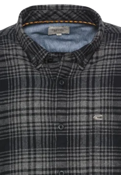 Camel Active Hemden|Big Boys*Langarmhemd mit Karomuster rock grey