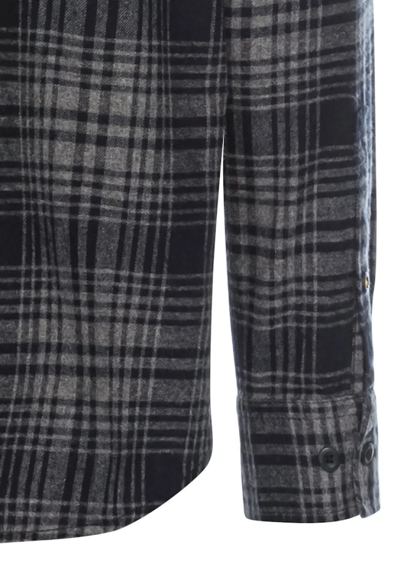 Camel Active Hemden|Big Boys*Langarmhemd mit Karomuster rock grey