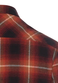 Camel Active Hemden|Big Boys*Langarmhemd mit Karomuster brick red