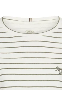 Camel Active Shirts*Langarmshirt aus reiner Baumwolle milk white- shadow k