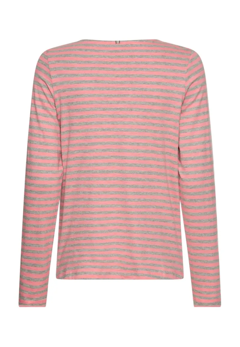 Camel Active Shirts*Langarmshirt aus reiner Baumwolle grey melange stripes