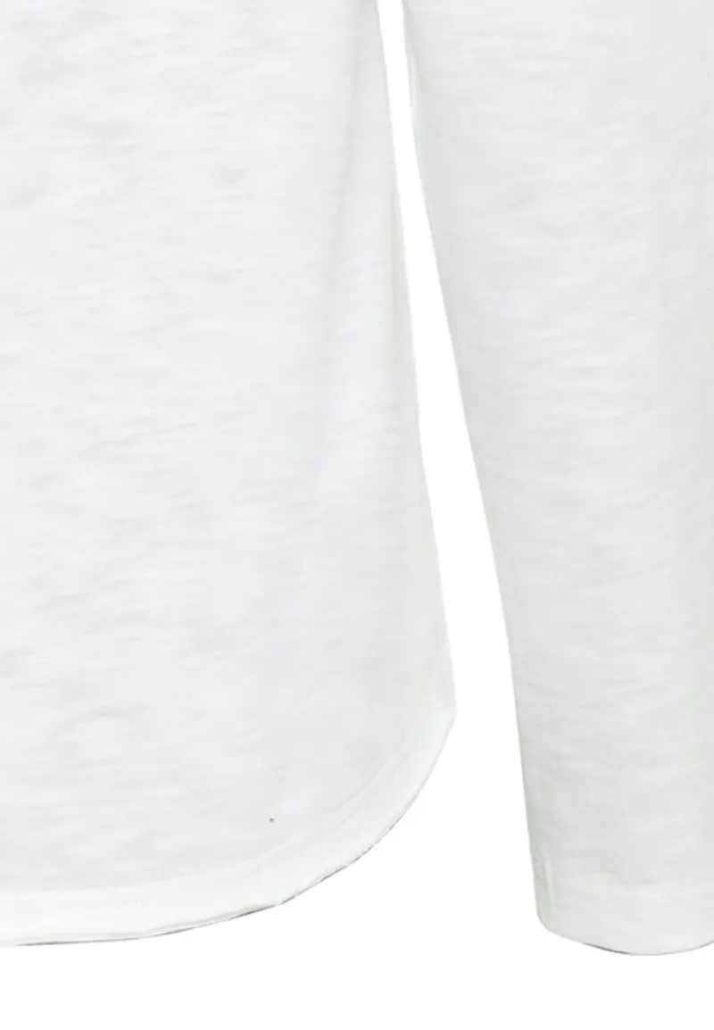 Camel Active Shirts*Langarmshirt aus reiner Baumwolle offwhite