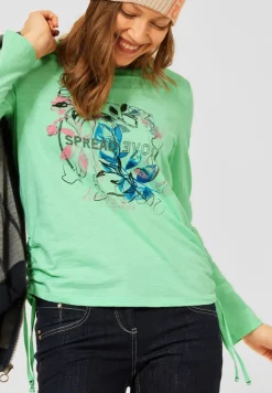 Cecil Shirts*Langarmshirt mit Fotoprint fun green