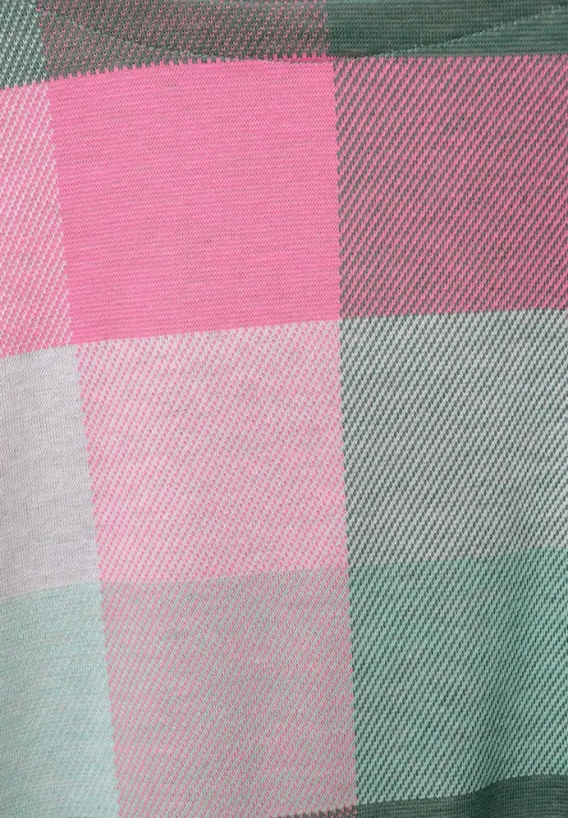 Street One Shirts*Langarmshirt mit Karomuster dark clary mint