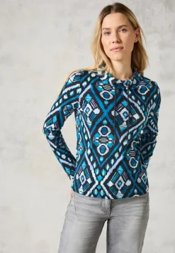 Cecil Shirts*Langarmshirt mit Print deep charcoal grey