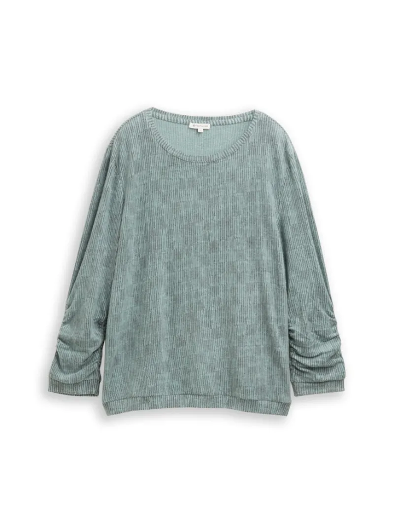 Tom Tailor Shirts*Langarmshirt mit Print irregular moss cosy print