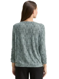 Tom Tailor Shirts*Langarmshirt mit Print irregular moss cosy print