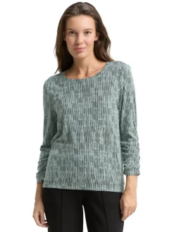 Tom Tailor Shirts*Langarmshirt mit Print irregular moss cosy print