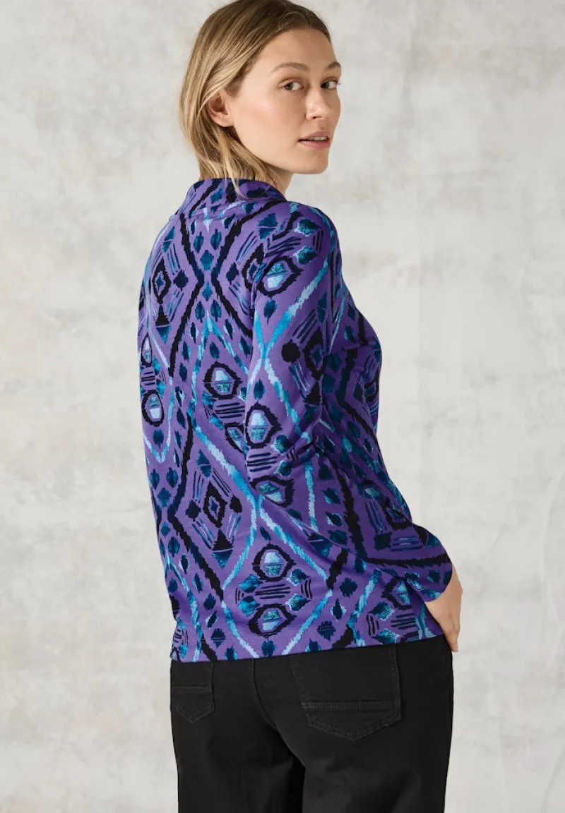 Cecil Shirts*Langarmshirt mit Print wild lilac