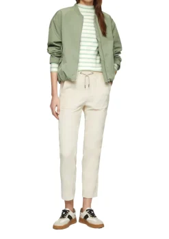 s.Oliver Shirts*Langarmshirt mit Rippstruktur creme