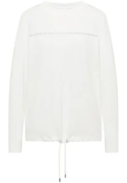 Cecil Shirts*Langarmshirt mit Wording vanilla white