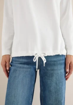 Cecil Shirts*Langarmshirt mit Wording vanilla white