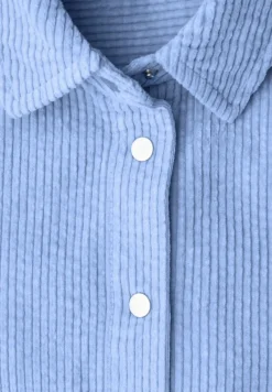 Street One Blusen*Lange Cord Hemdbluse frosted blue