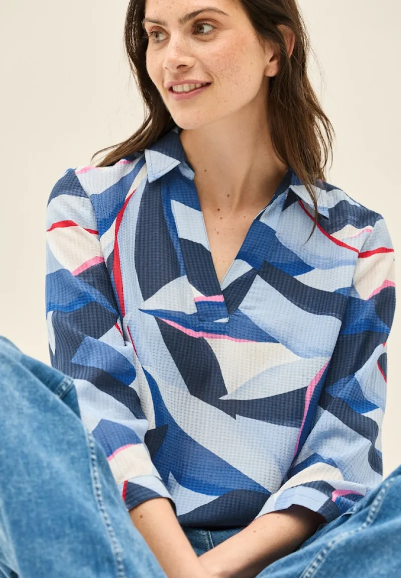 Cecil Blusen*Lange Hemdbluse mit Print urban navy blue