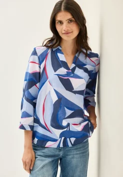 Cecil Blusen*Lange Hemdbluse mit Print urban navy blue