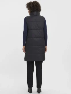 Vero Moda Westen*lange Steppweste Black