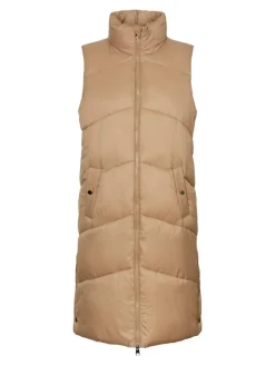 Vero Moda Westen*lange Steppweste tigers eye