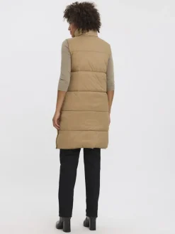 Vero Moda Westen*lange Steppweste tigers eye