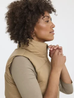 Vero Moda Westen*lange Steppweste tigers eye