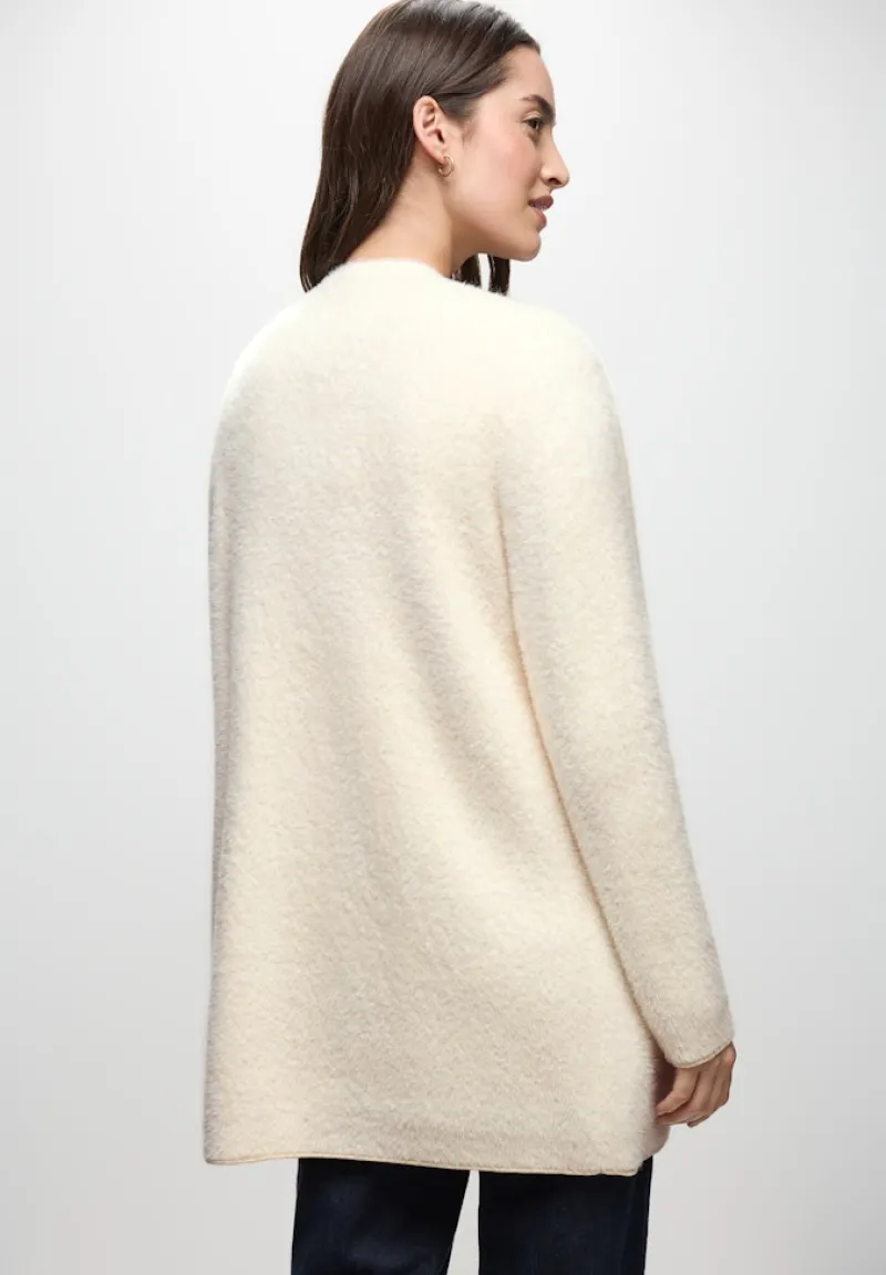 Street One Pullover & Sweatshirts*Langer Federgarn Cardigan soft beige