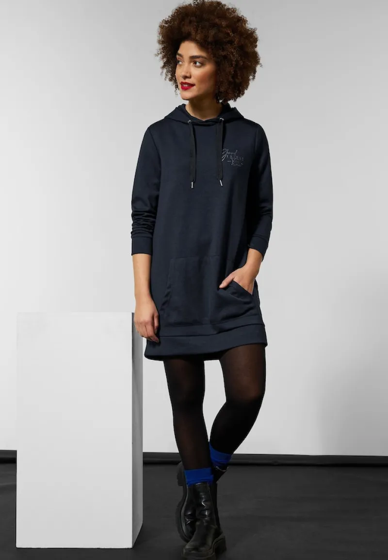 Street One Pullover & Sweatshirts*Langer Jersey Sweatpullover dark vintage blue