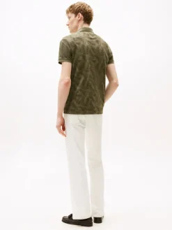 Tommy Hilfiger Shirts|Big Boys*LEAF AOP REG POLO battle green